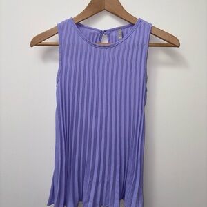 Elegant Purple Sleeveless Top
